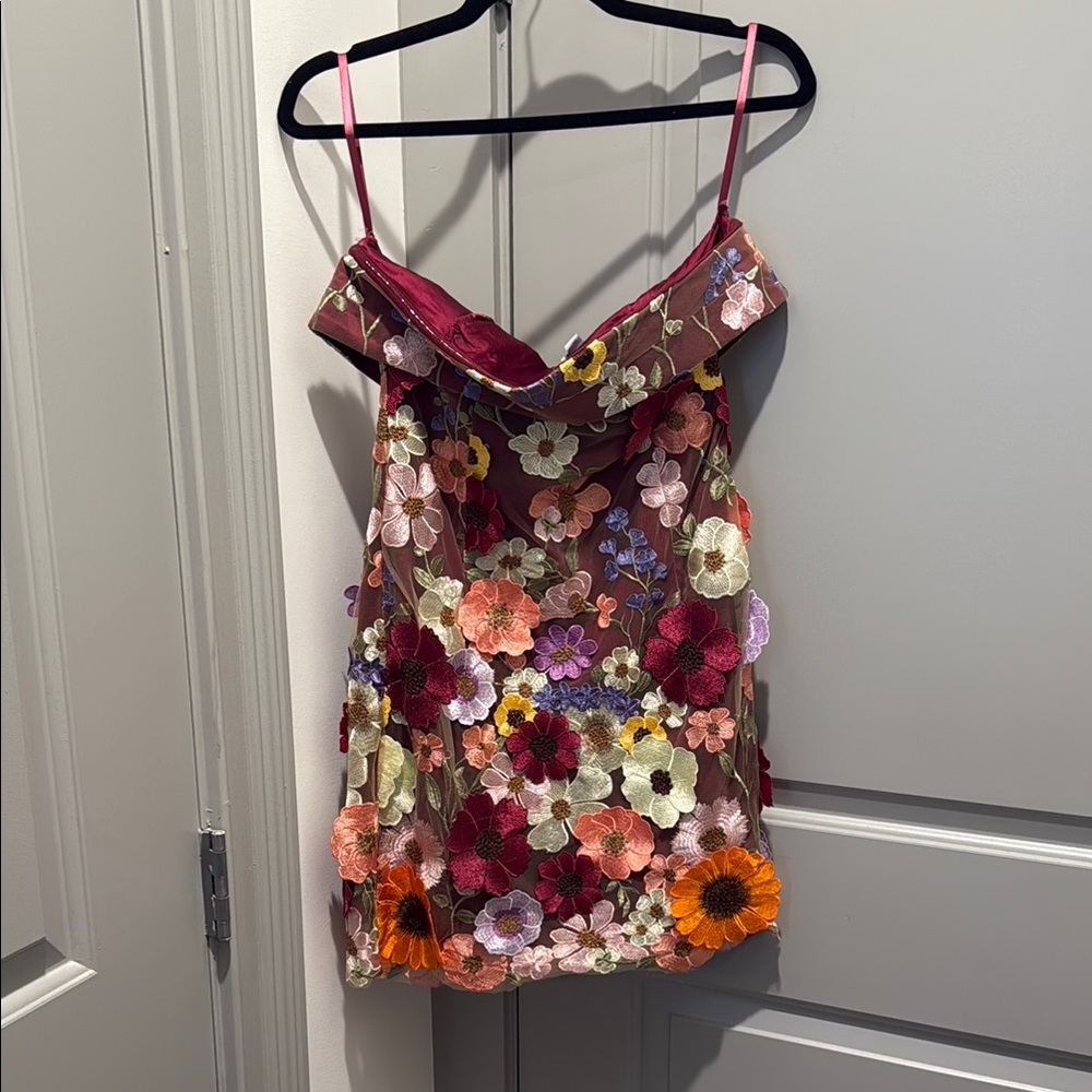 Showpo Floral Embroidered Dress NWT size 8